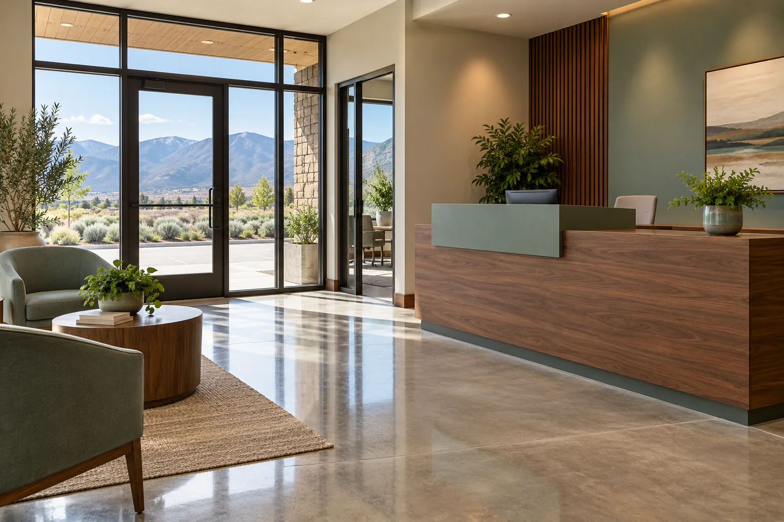 Reception area